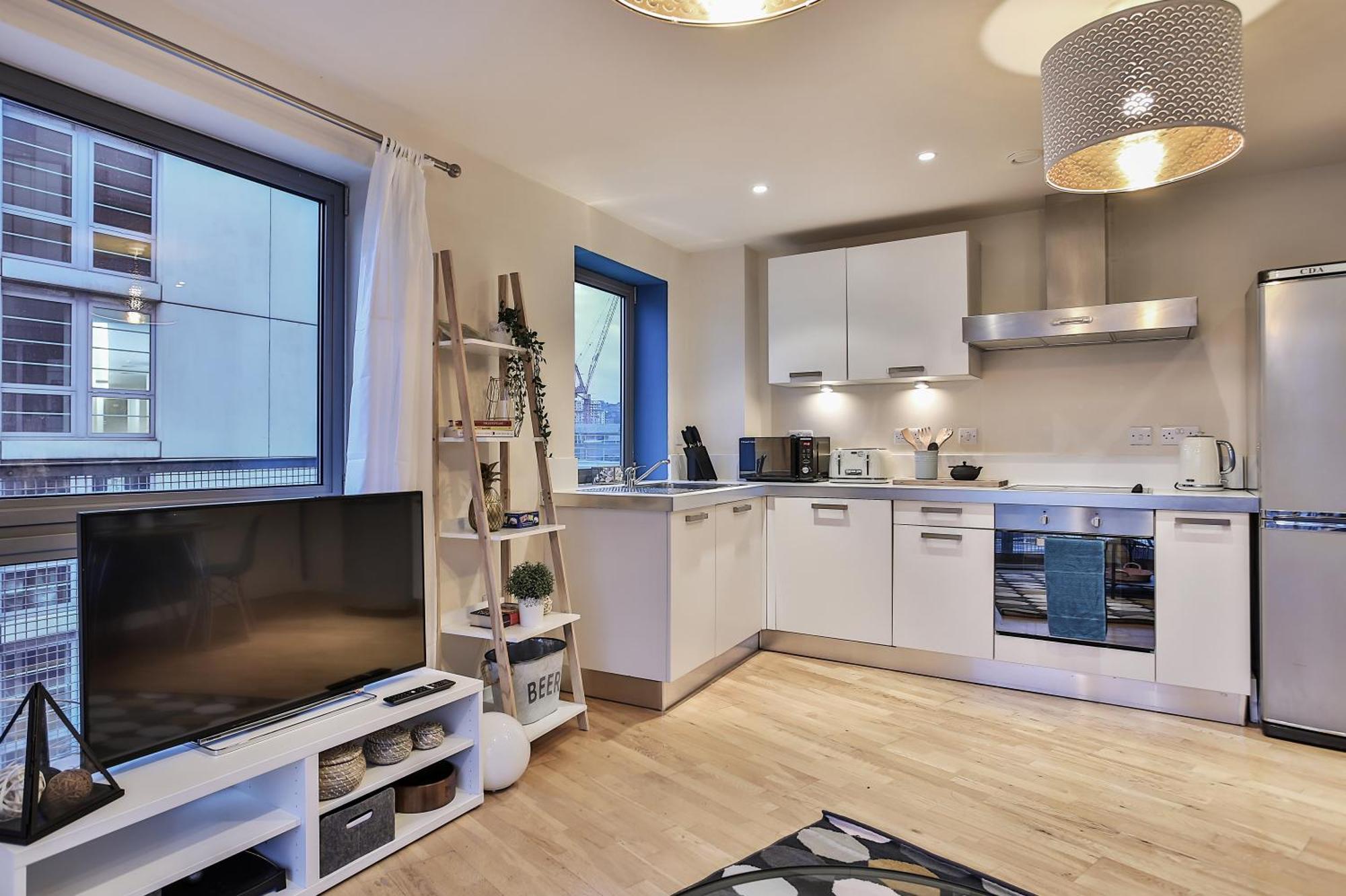 Skyview Apartment By Noknokstay - City Centre With Parking - Group, Family, Business Sheffield Kültér fotó