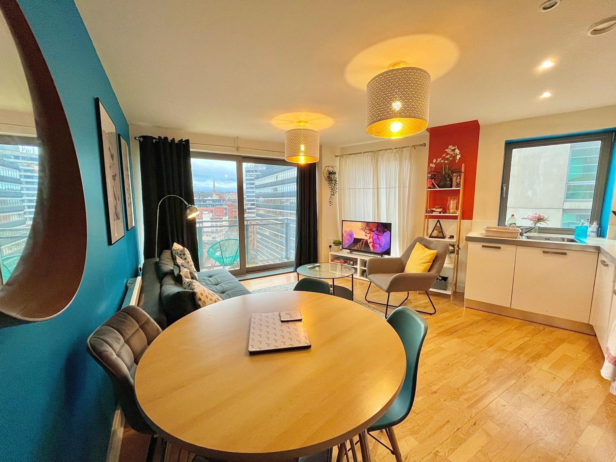 Skyview Apartment By Noknokstay - City Centre With Parking - Group, Family, Business Sheffield Kültér fotó
